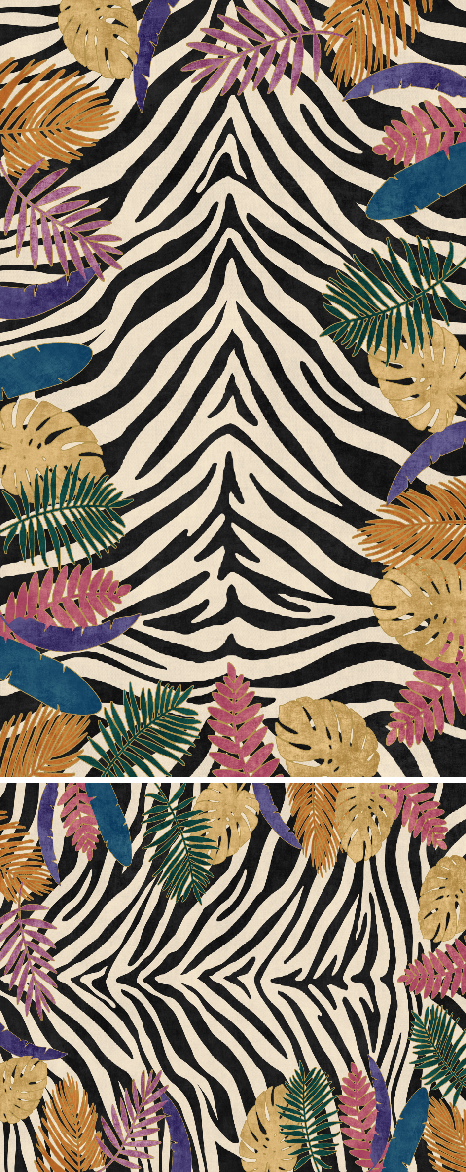 Zebra Colour Bath Mat Set