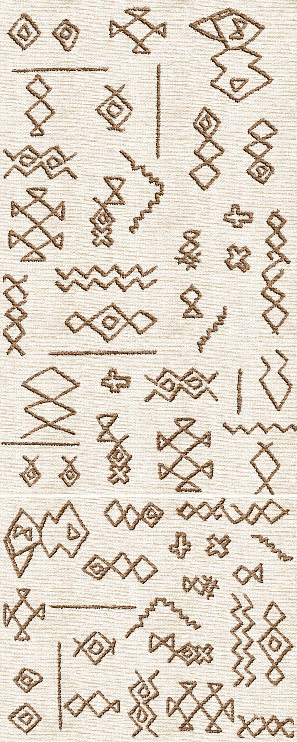 Boho Symbols Bath Mat Set