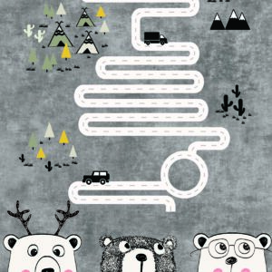 Road Adventure Kids Rug