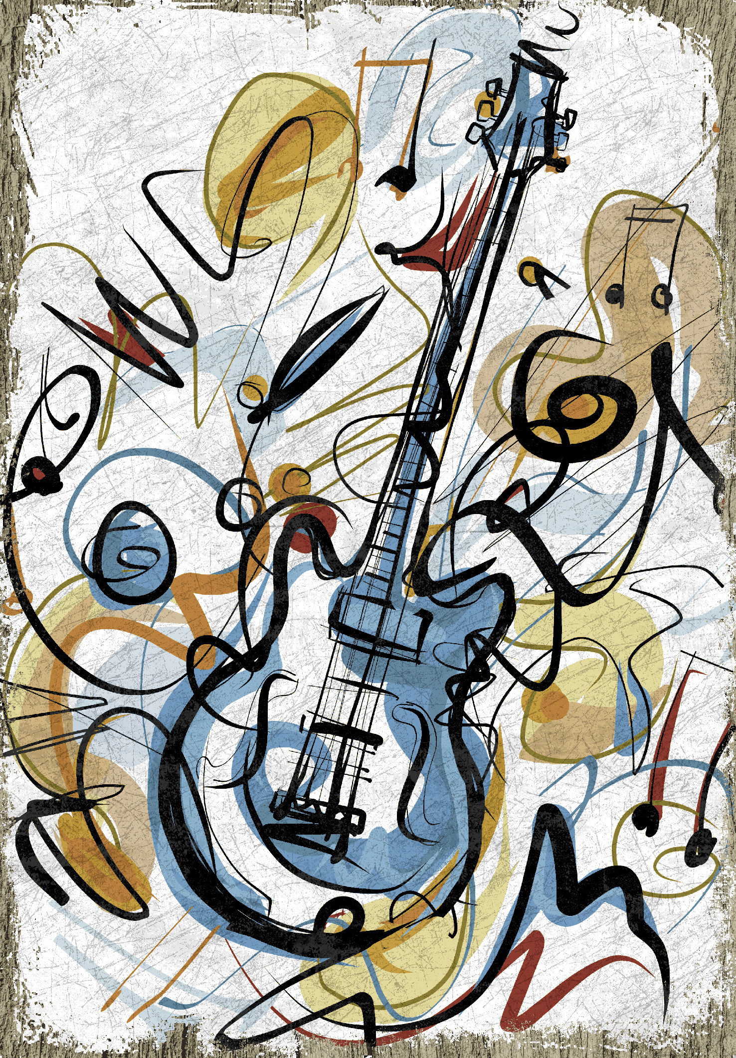 Music Instruments Kids Rug
