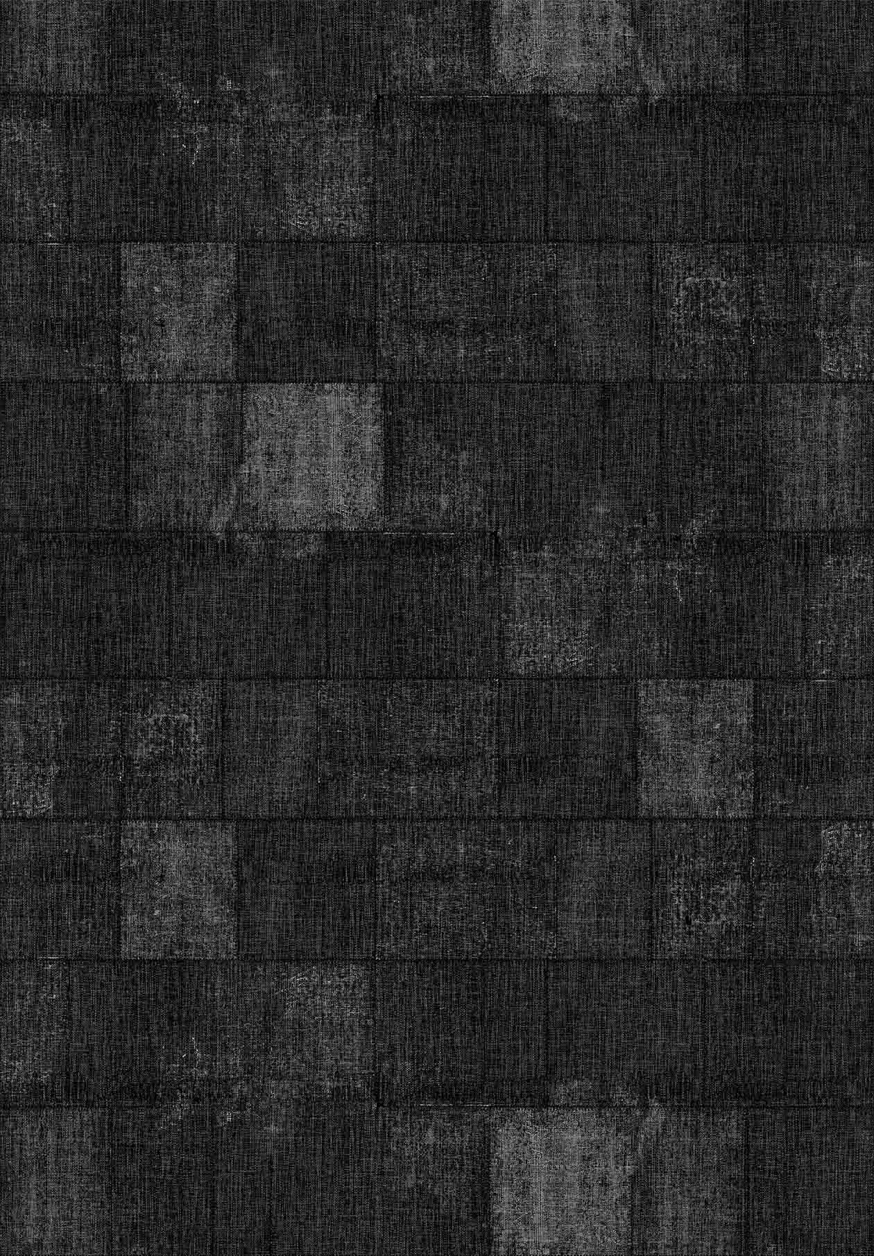Charcoal Block Abstract Rug