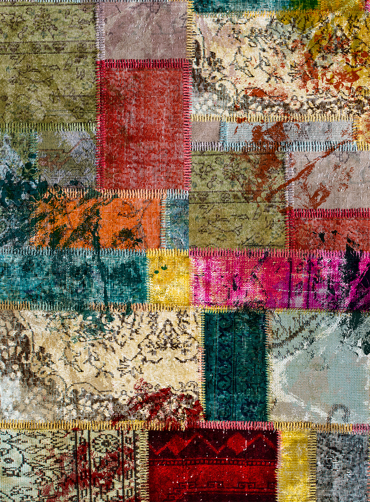 Multicolor Patchwork Rug