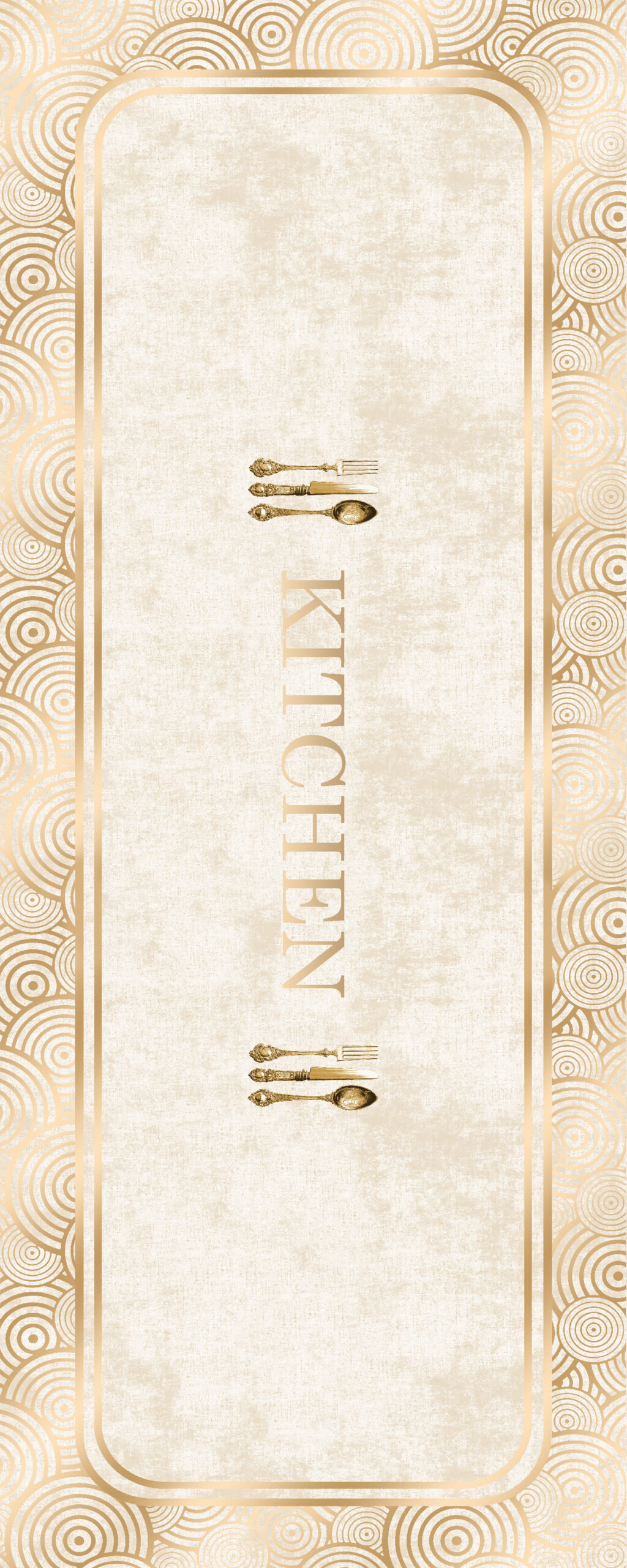 Classic Cream Kitchen Mat