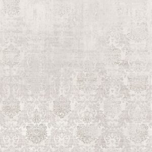 Ivory Subtle Damask Rug