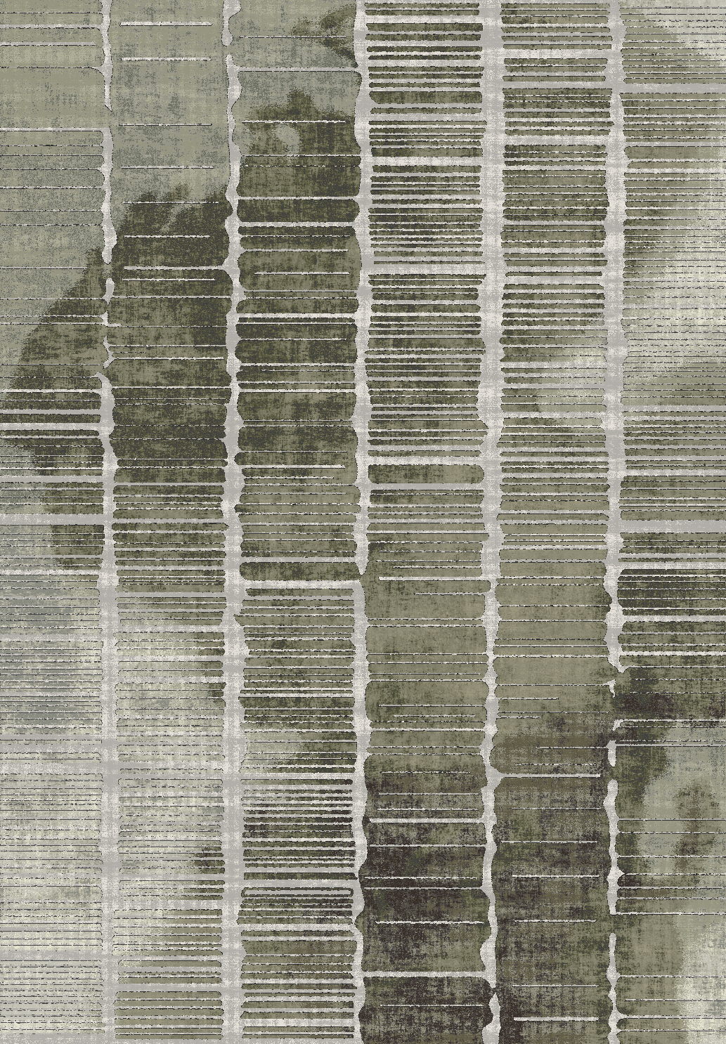 Sage Linear Abstract Rug