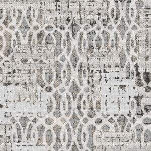 Grey Trellis Abstract Rug