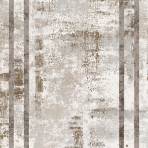 Taupe Border Distressed Rug