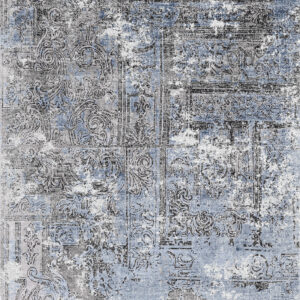 Blue Grey Vintage Rug