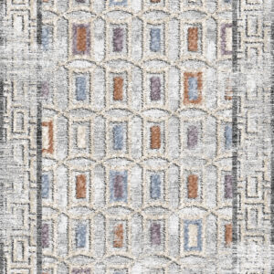 Neutral Geometric Block Rug