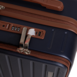 COSTCOZY 3-Piece ABS Luggage Set – Navy Blue